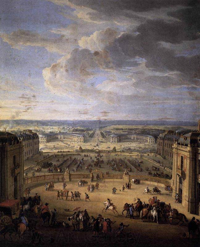 John Martin The Stables Viewed from the Chateau at Versailles